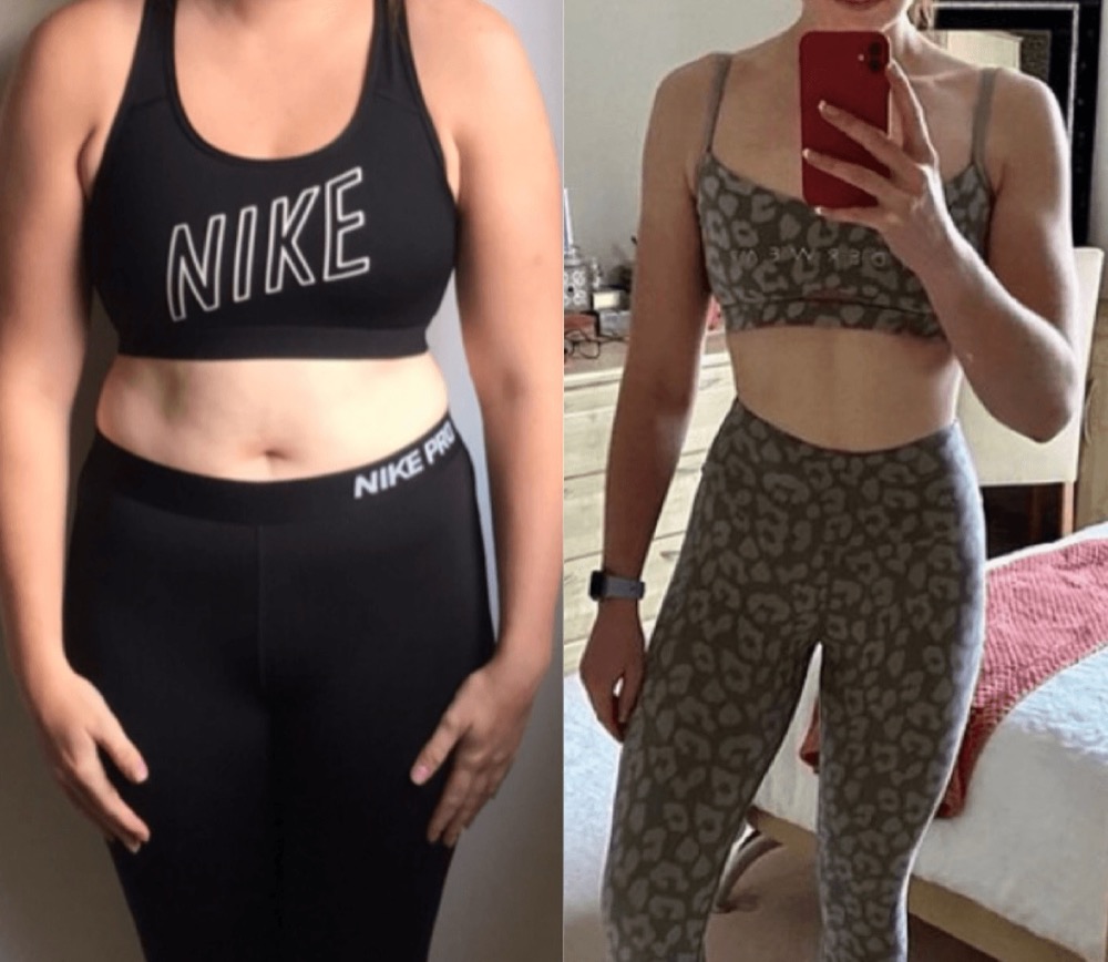 Amy, before and after